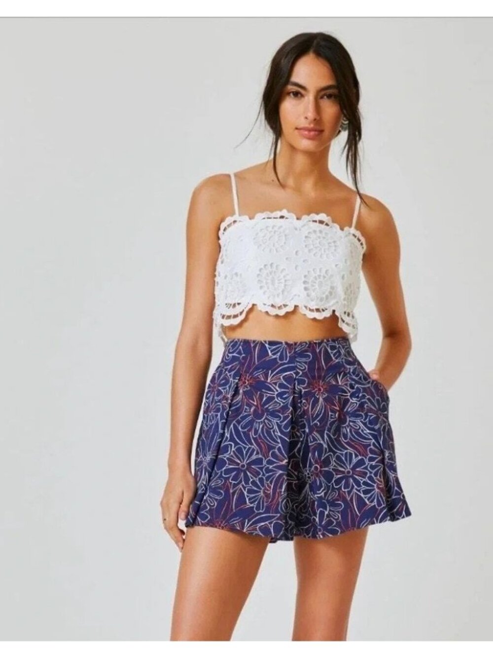 MAEVE Anthropologie Tennis Skort Blueberry Size 4